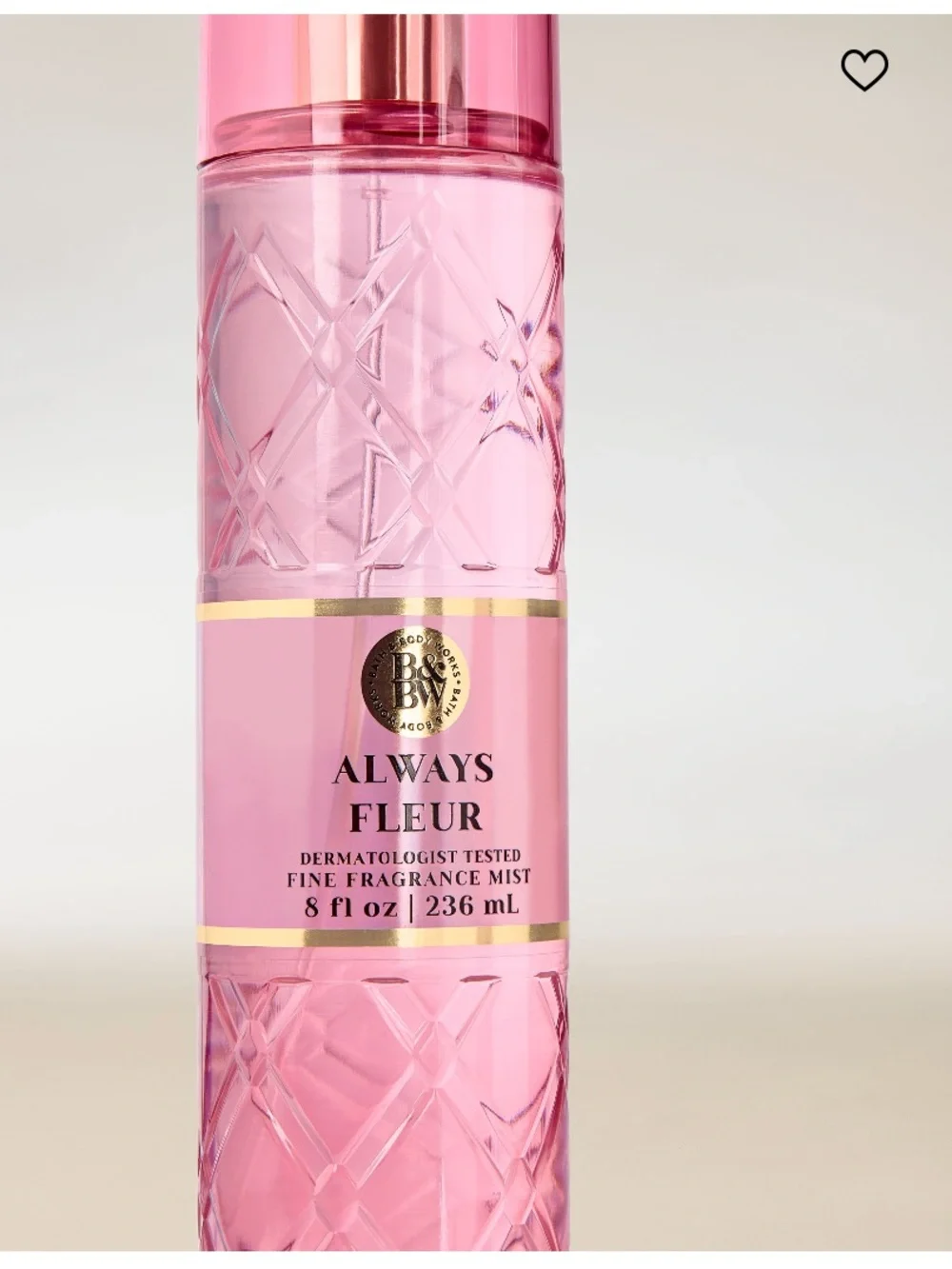 2/$20, 3/$28 “ALWAYS FLEUR” Fine Fragrance Mist, by B&BW, 8 fl oz / 236 mL, NWT